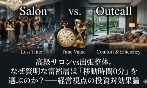 高級サロンvs出張整体。なぜ賢明な富裕層は「移動時間0分」を選ぶのか？──経営視点の投資対効果論