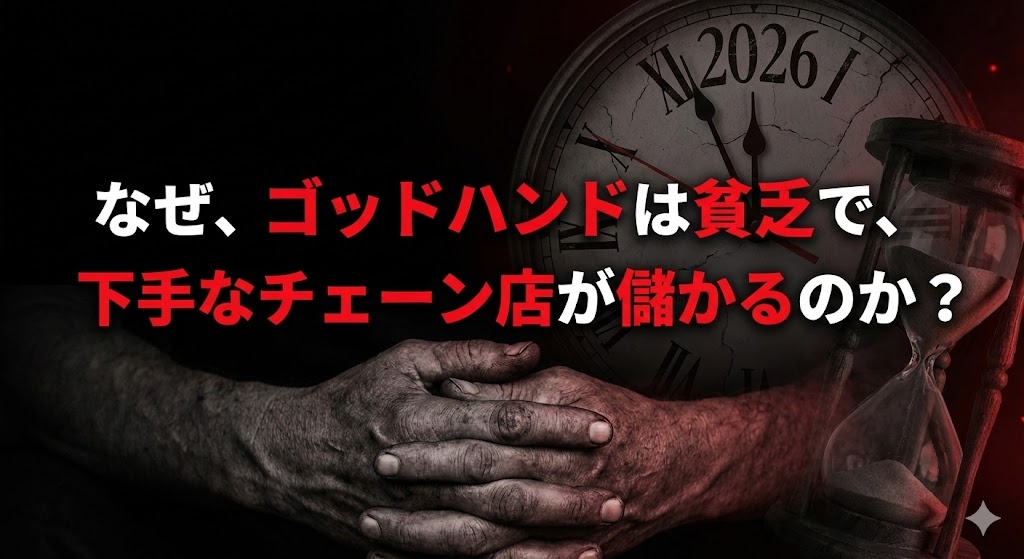 なぜ、ゴッドハンドは貧乏で、下手なチェーン店が儲かるのか？