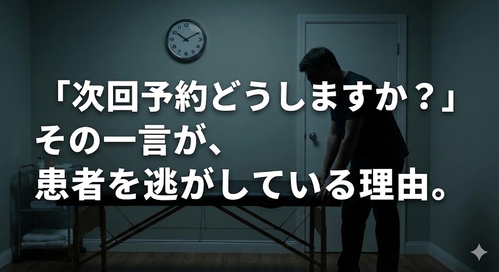 「次回予約どうしますか？」