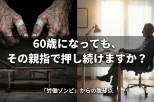 60歳になっても、その親指で押し続けますか？